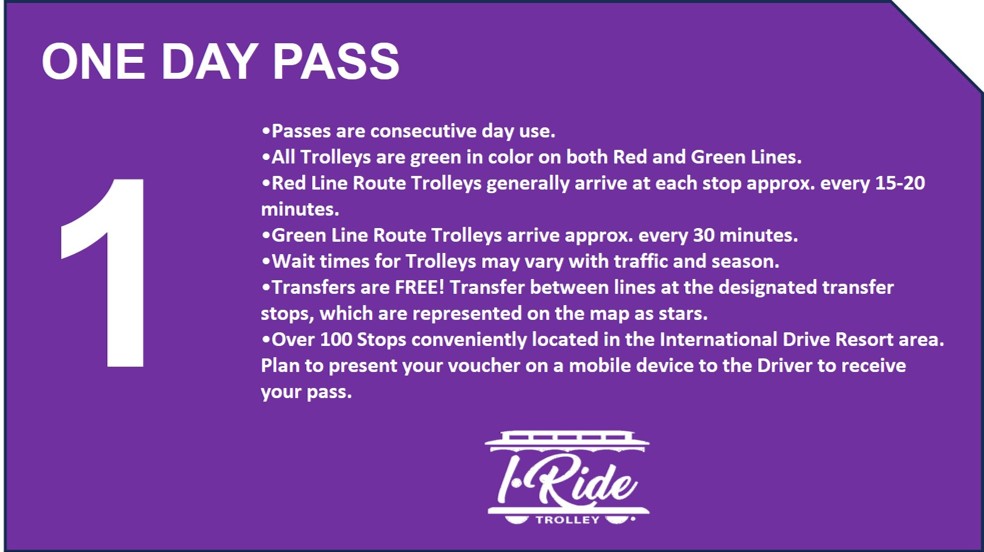 I RIde Trolley One Day Pass by Taktik Enterprises Inc