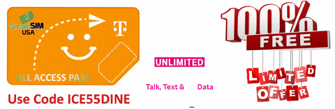 ICE DINE SmartSIM USA PRoMO